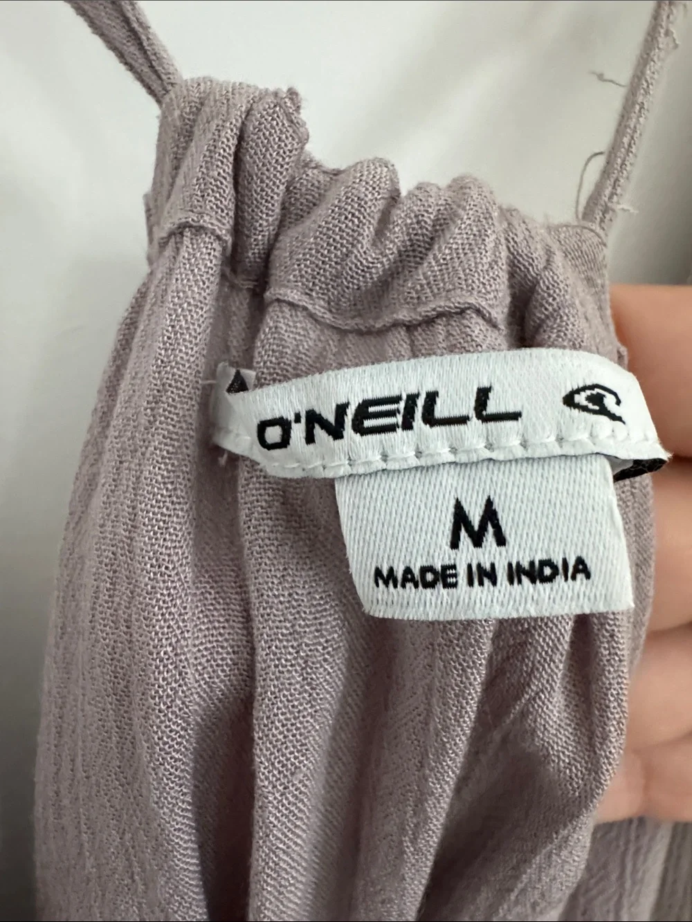 O'Neill Mauve Spaghetti-Strap Smocked Back Chemise